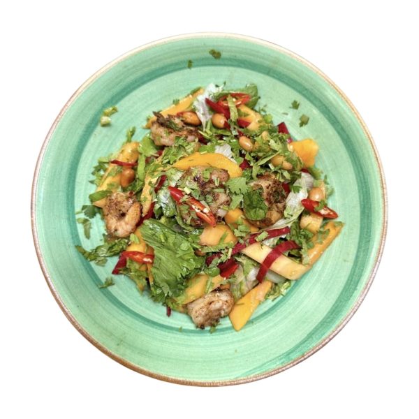 MANGO SALAD WITH SEARED PRAWNS